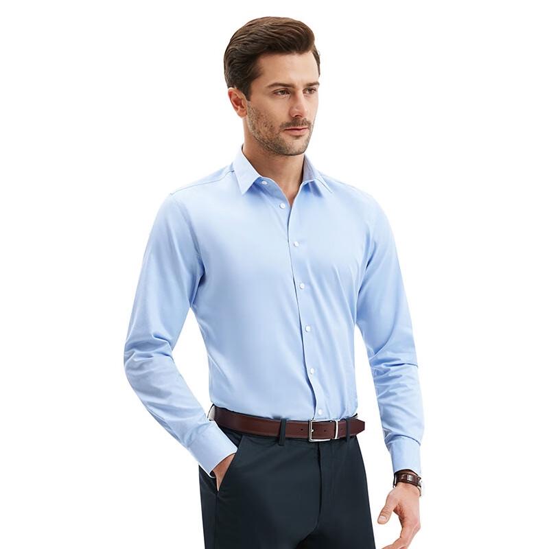 Деловая рубашка Qisuo из хлопка Синьцзяна, устойчивая к сминанию 47