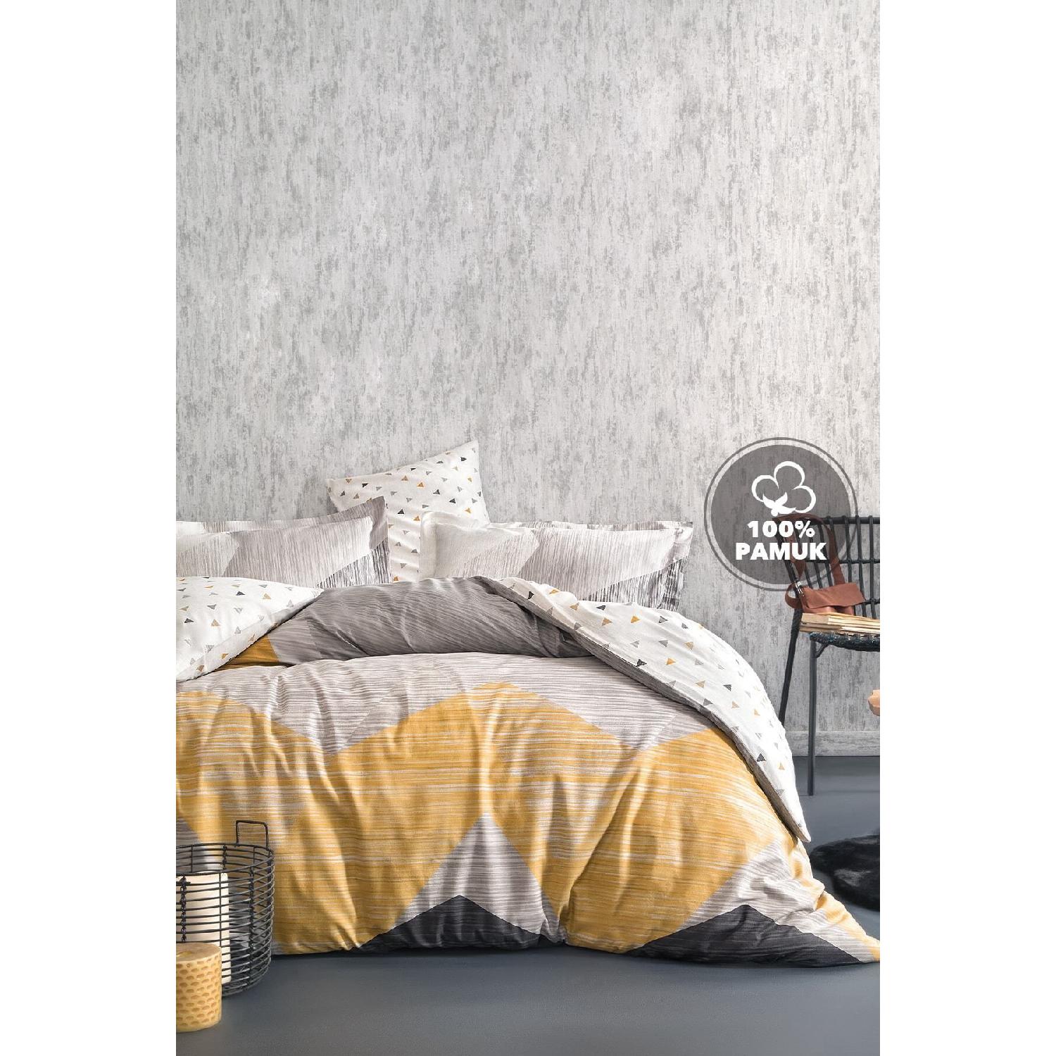 

Aden Ranforce Single Duvet Cover Set - Gray сірий колір