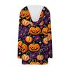 Dámská móda ležérní halloweenská bunda s dlouhým rukávem a středně dlouhým kardiganem
