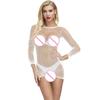 Sexy Women Fishnet Babydoll Lingerie Underwear Nightwear Sleepwear Bodysuit