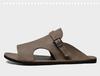 Men's Breathable Cowhide Beach Slippers - Soft Sole Roman Sandals, Size 47