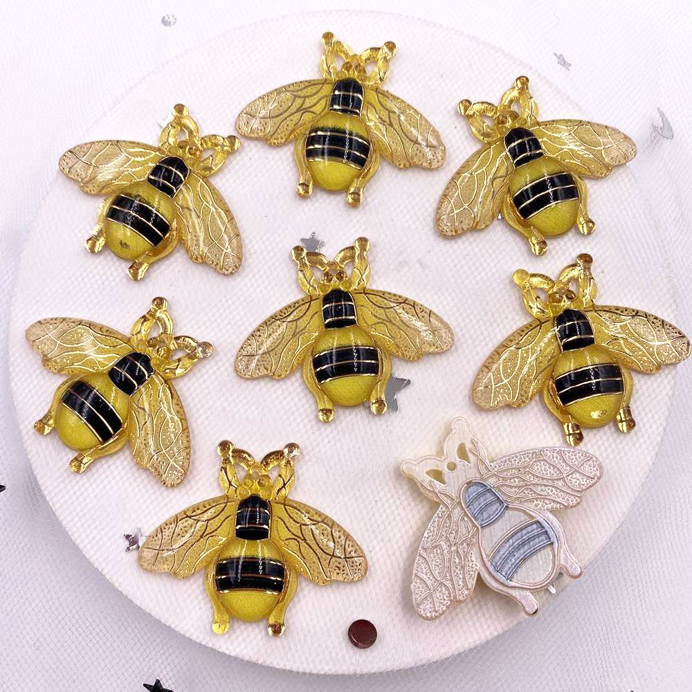 

8 шт., полимерный блестящий красочный альбом «Цикада» со стразами и плоской задней частью, 1 отверстие