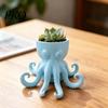 Octopus Shaped Flowerpot 3D Printed Vase, Flowerpot, Creative Planter Pot, Artistic Funny Animal Statue for Indoor Outdoor Plants Garden Decorations