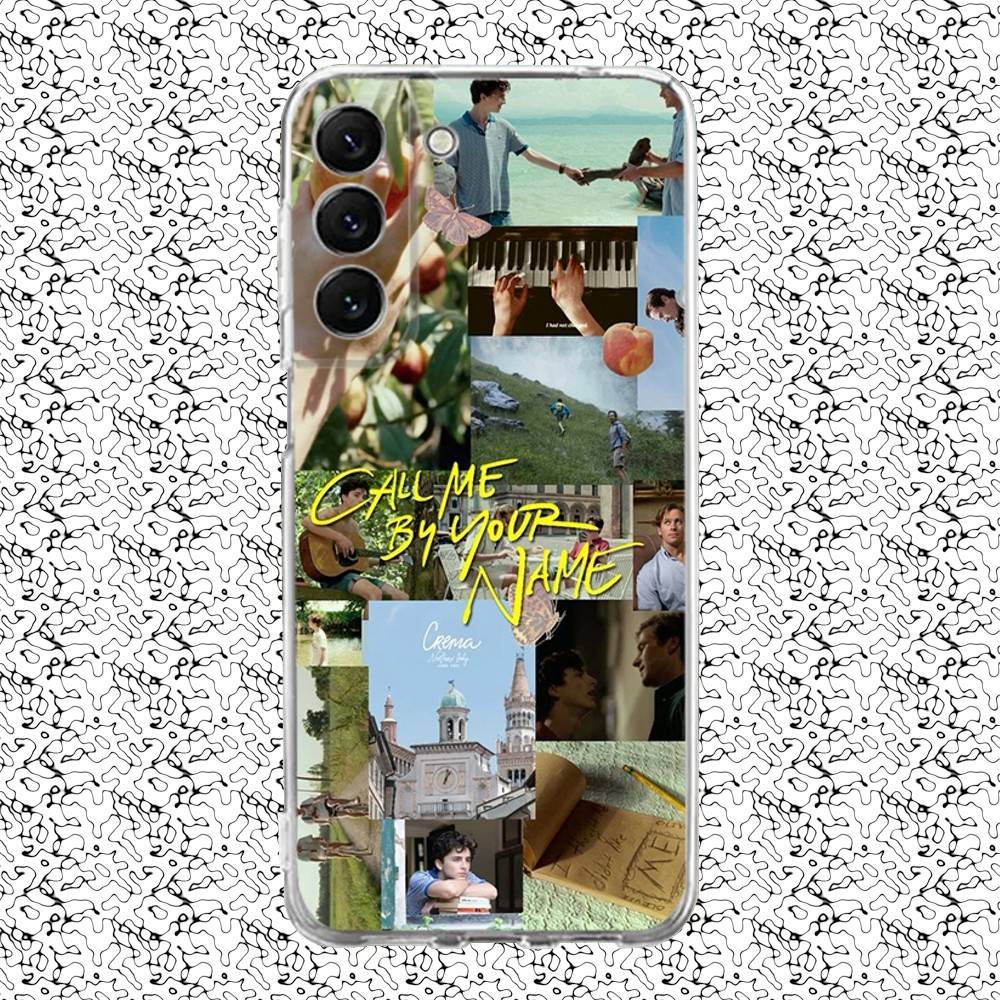 

Call Me By Your Name Phone Case For Samsung S24,30,21,22,23,20 FE,lite,PIus,Ultra,5G,Note,9,10 Transparent Cover SamsungS20plus5G