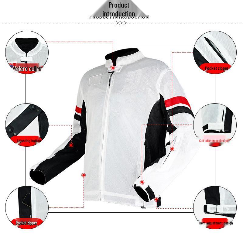 Men's Off-road Mesh Knight Suit: Protective Racing & Downhill Motorcycle Gear for Summer.