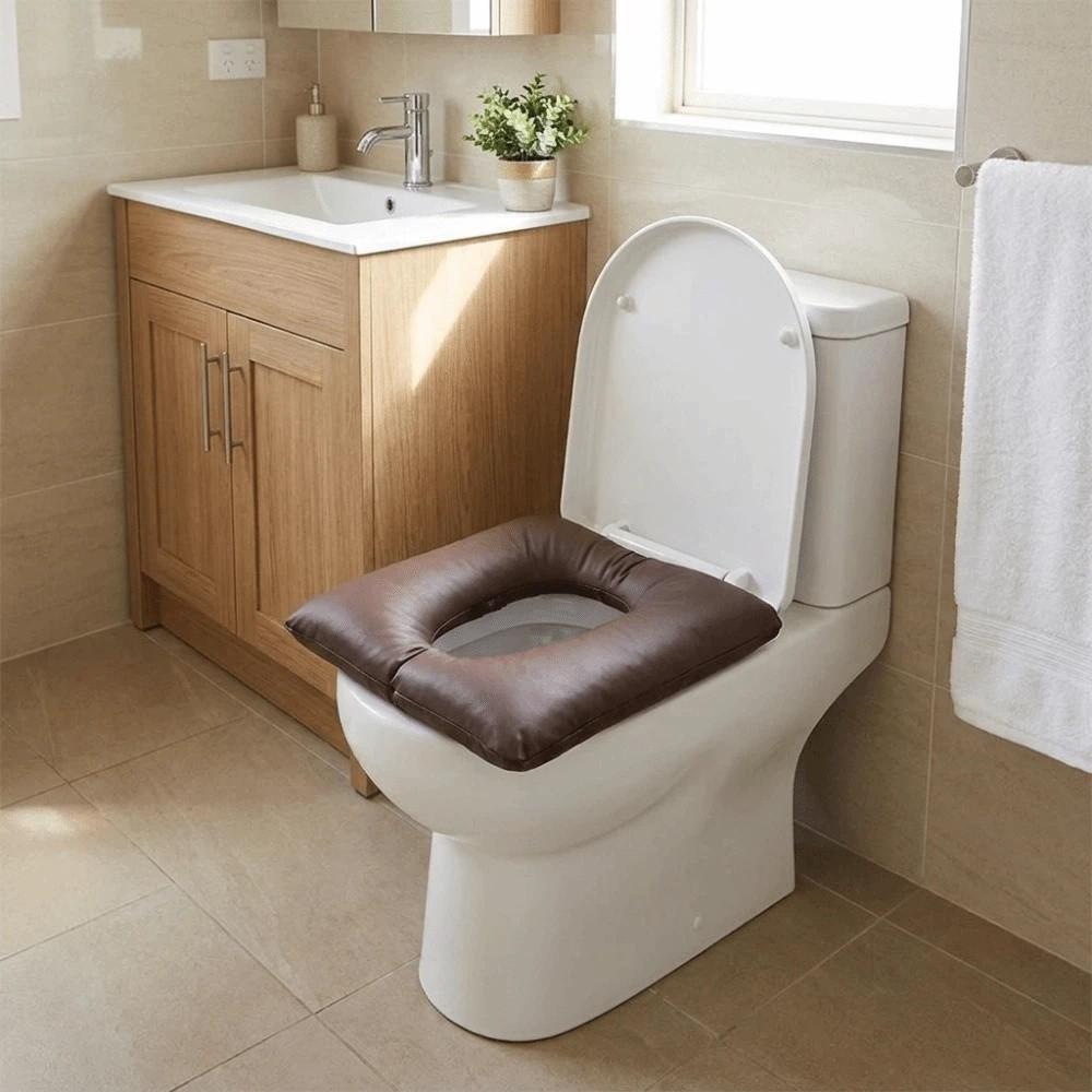 Verdicktes Toilettenkissen Wasserdichte Toilettensitzabdeckung Universelles Ledersitzkissen für Patienten