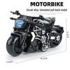 Children's TikTok Influencer Pull-Back Toy: Boys' Motorcycle & Car Alloy Model