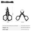 Titanium Plated Fishing Scissors Portable Design Stainless Steel Portable Scissors PE Line Cutting Hanging Strings