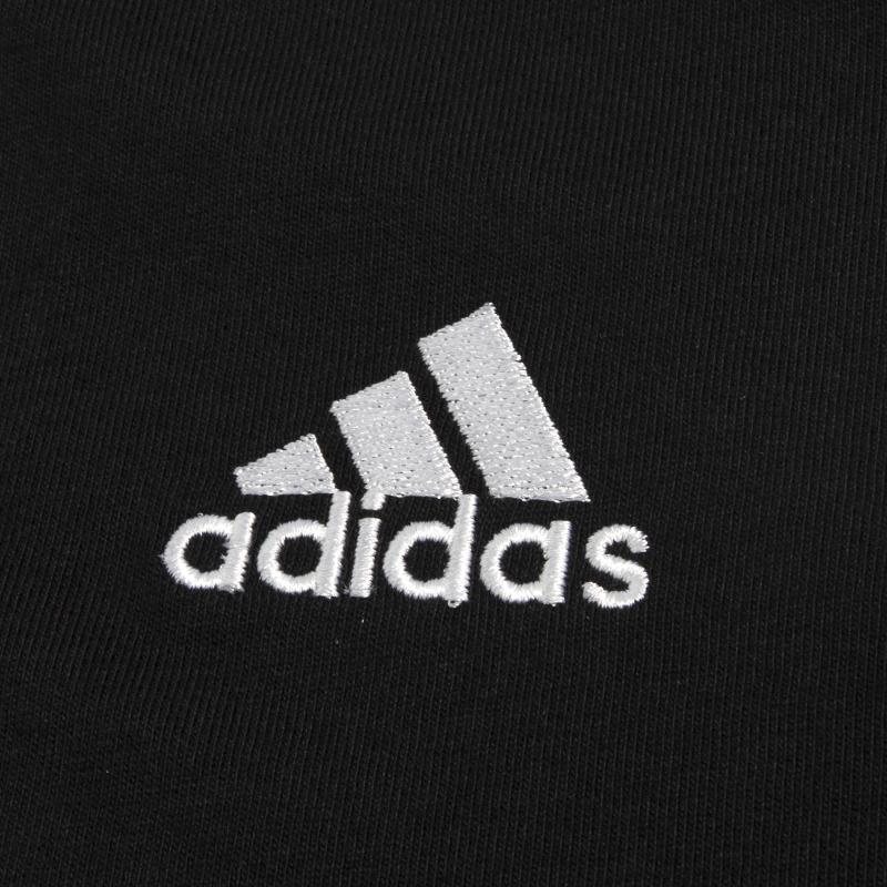 Adidas Pánské sportovní tričko s krátkým rukávem s pruhovaným potiskem Černé IC9334