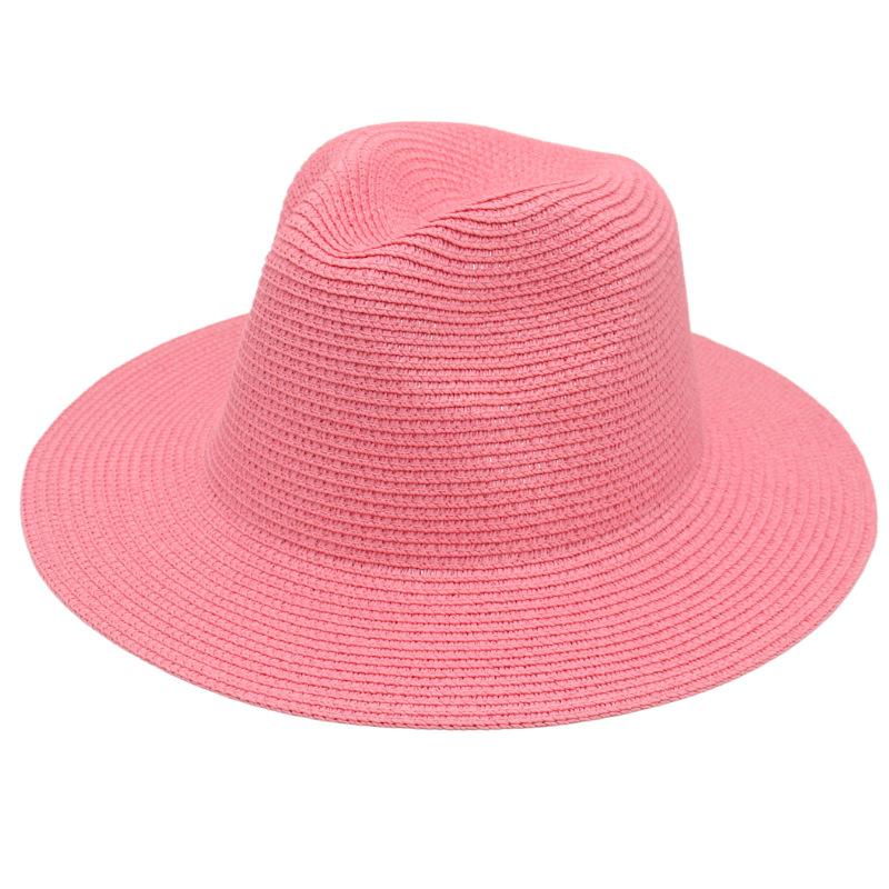 Spring And Summer New Panama Straw Hat European And American Style Jazz Hat Fedora Top Hat Panama Hat Straw Hat