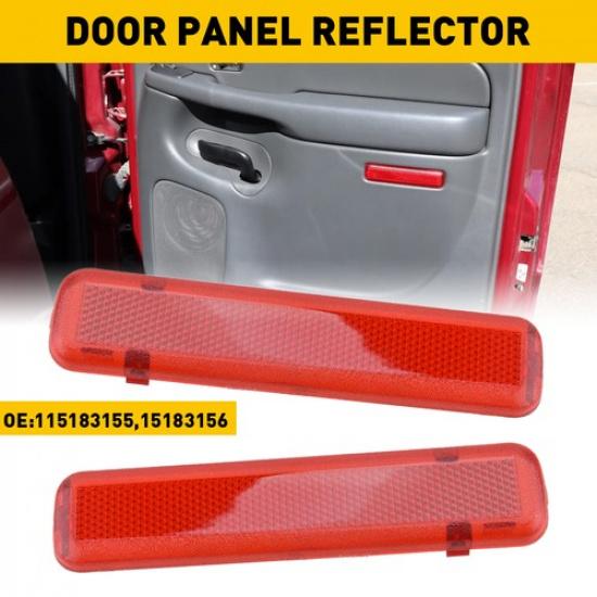 2x Door Panel Reflector Light Lens For Chevy Tahoe Suburban Silverado Avalanche