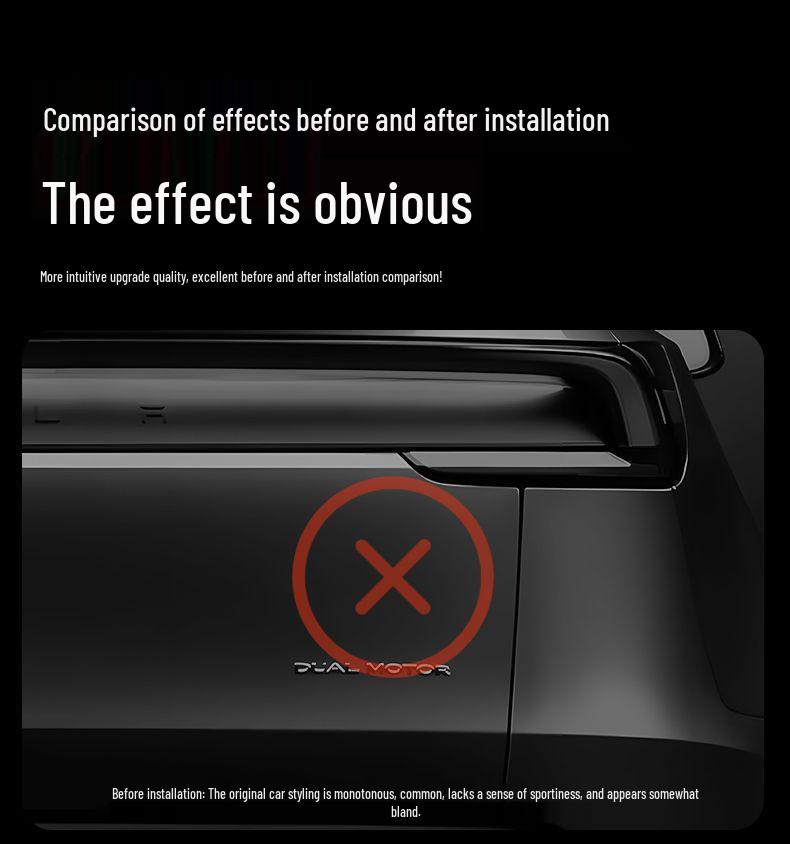 Tesla Model Y/3 Znak na kufr Pryskyřičná Dekorační Nálepka