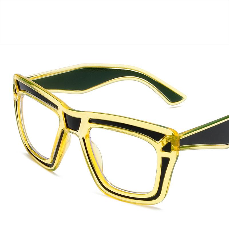 Fashion Cat Eye Dopamine Glasses Women European American Stylish Square Eyeglass Frames Anti Blue Light  Man Transparent Computer Eyeglasses