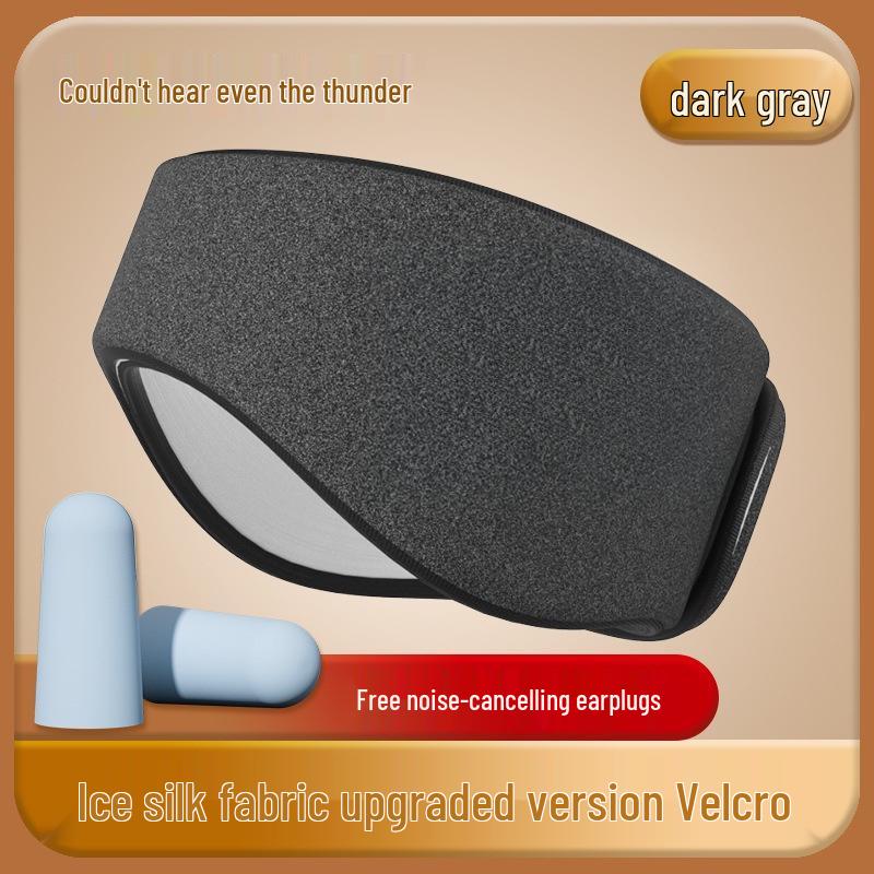Noise-Canceling Ice Silk Sleep Mask with Light Blocking and Soundproof Earplugs