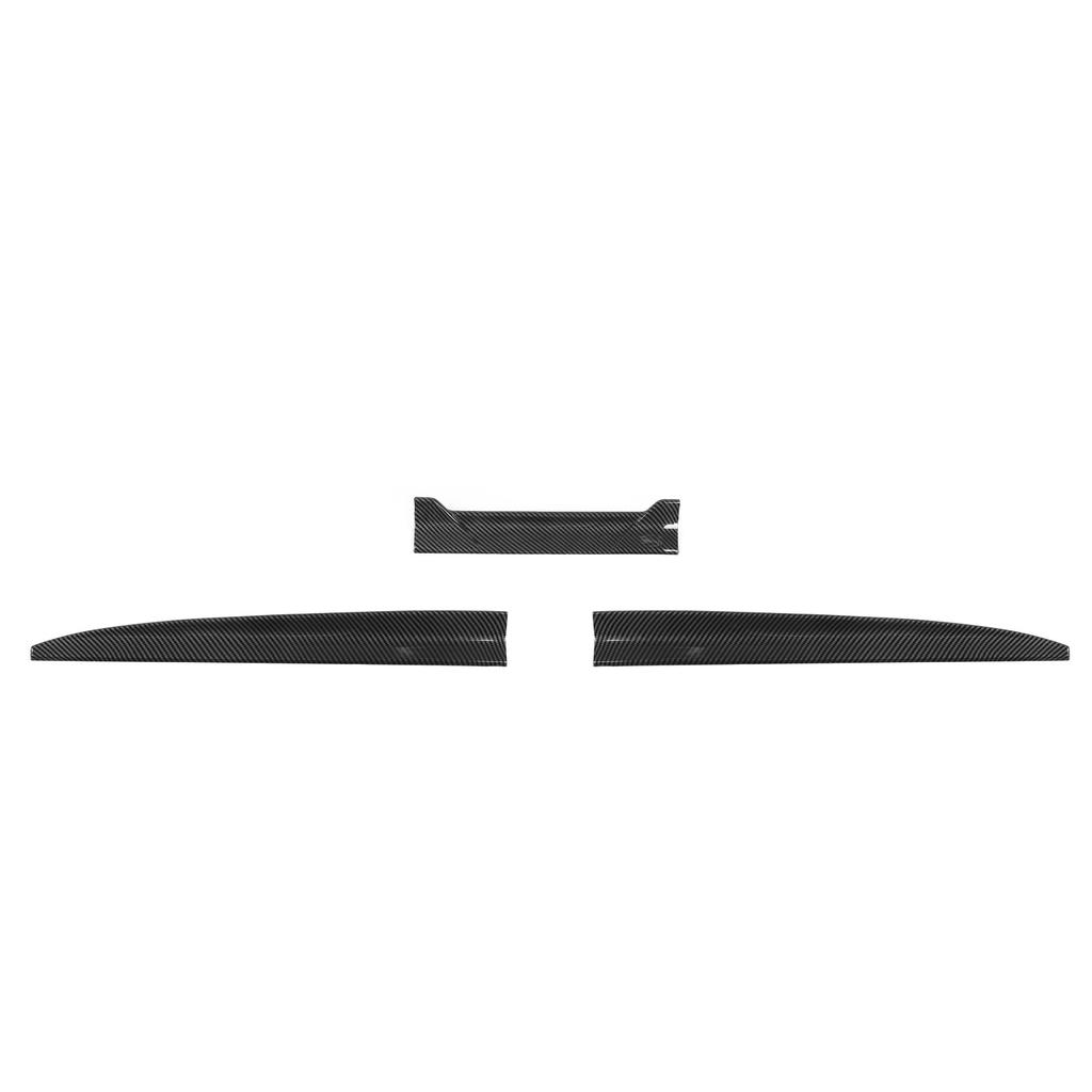 3Pcs Car Rear Spoiler Tail Universal Air Friction Reducing Lip Air Flow Adjustment High Efficiency Wing Spoiler Glossy