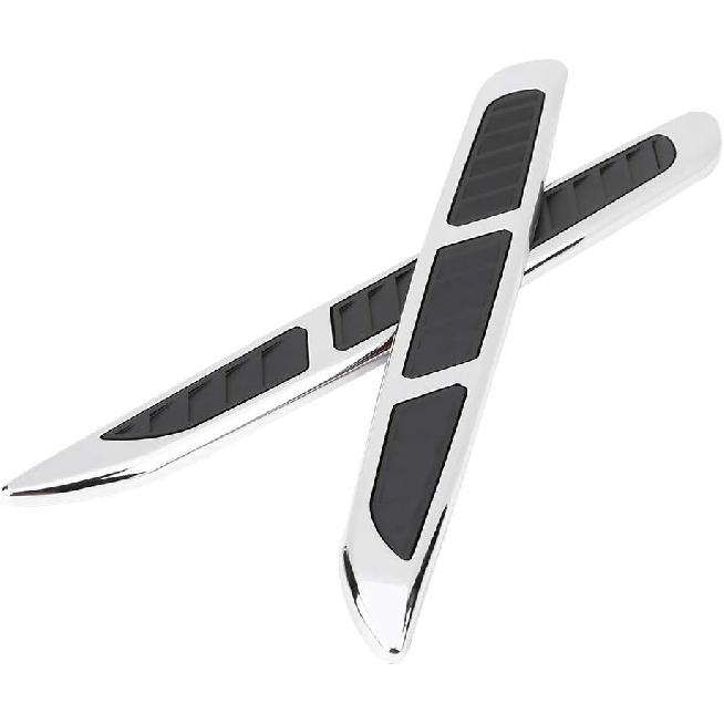 Ejoyous Car Exterior Decorative Trim, 2pcs Car Exterior Hood Side Door Air Vent Cover Intake Grille Decorative Trim Sticker, Auto Decorative
