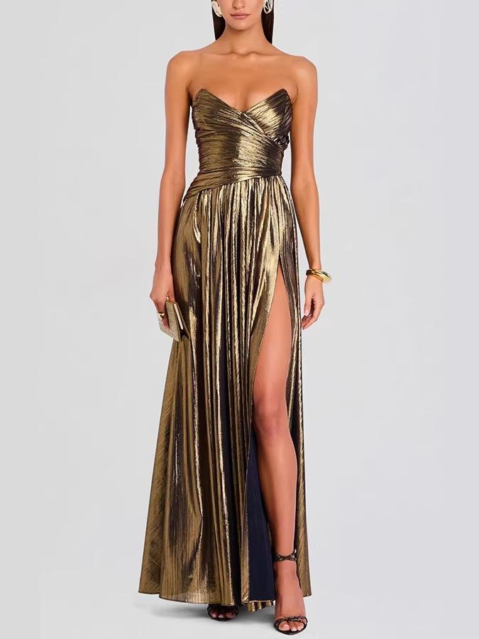 European and American women`s clothing dress