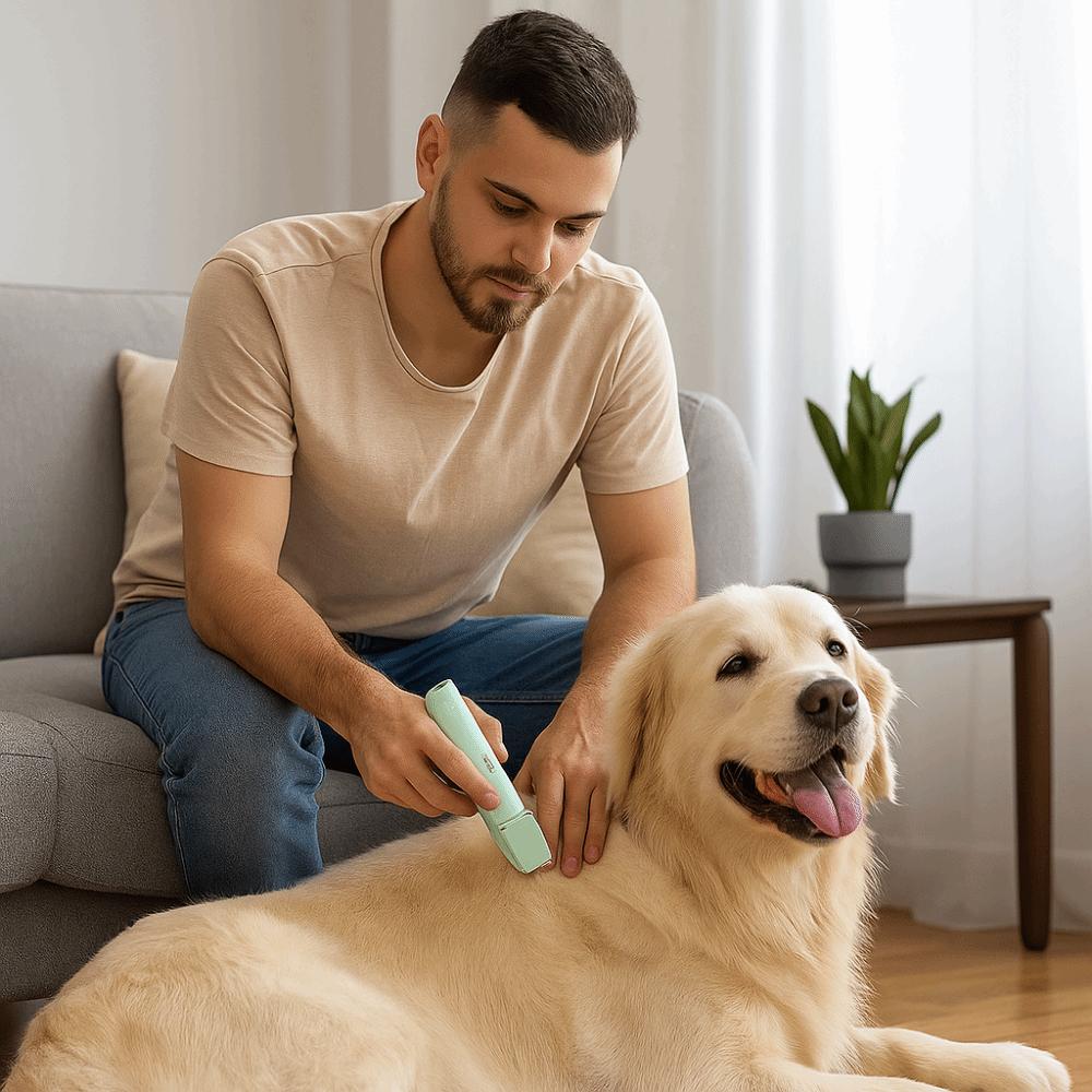4 Different Blades Cordless Pet Shaver USB Rechargeable Electric Dog Clippers  for Dog Grooming