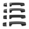 4 Sätze Außentürgriffabdeckung Kohlefaser-Stil Kratzfestes ABS Außentürgriff
