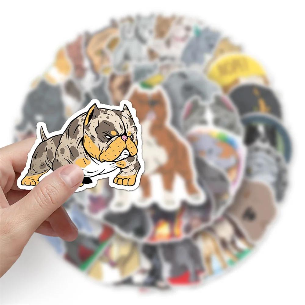 50PCS Bully Dog Graffiti Waterproof Sticker Personality Creative Decoration Trend DIY Refrigerator Helmet Guitar