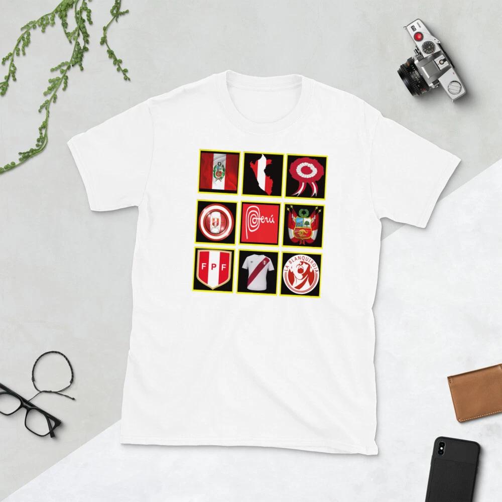 PERUVIAN SIMBOLS PERU ORGULLO PERUANO GRAPHIC Short-Sleeve Unisex T-Shirt 4XL