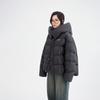 Unisex 90% White Duck Down Short Hooded Jacket