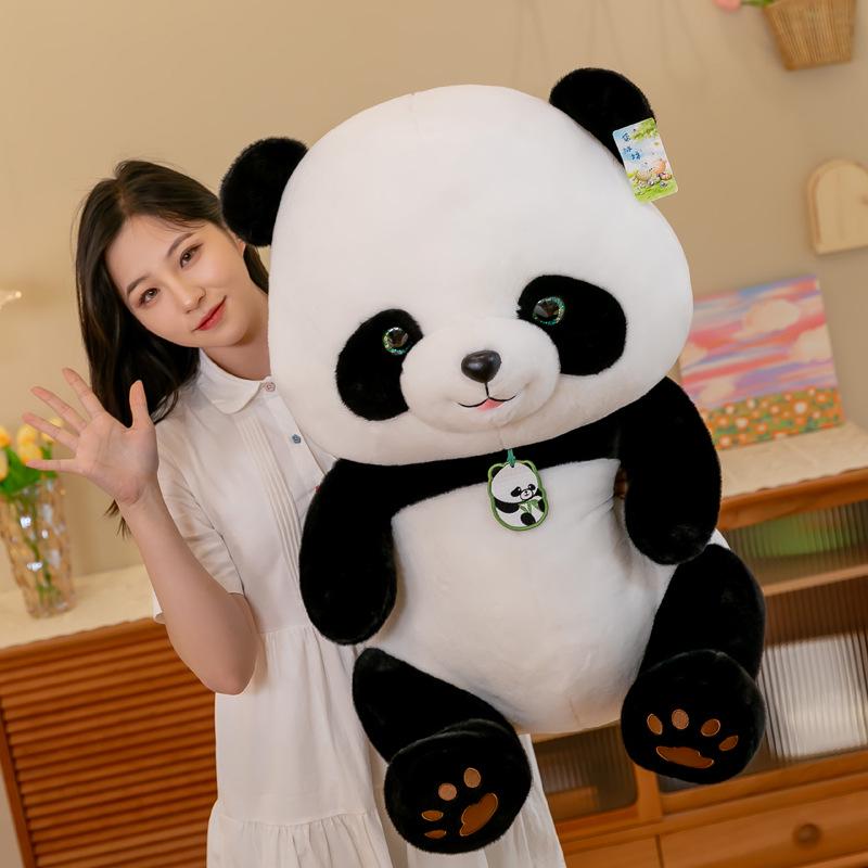 Plyšová bábika Panda s kvetinou – Darček na Deň detí pre chlapcov a dievčatá