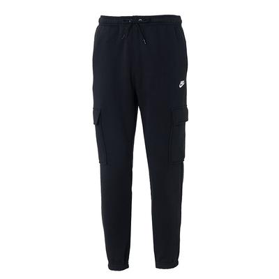 Fleece Warm Comfortable Lace-Up Solid Color Simple Knit Sports Pants Men Bottoms FN3806-010