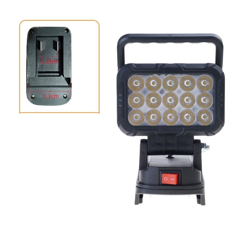 

Convenient 15 LED Job Sites Light Foldable Design With Double USB Port Suitable 18V Battery Systems
