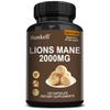 Capsule Extract Ciupercă Coama Leului 2000mg pentru Suport Focus, Creier și Sănătate Cognitivă, 120 Capsule