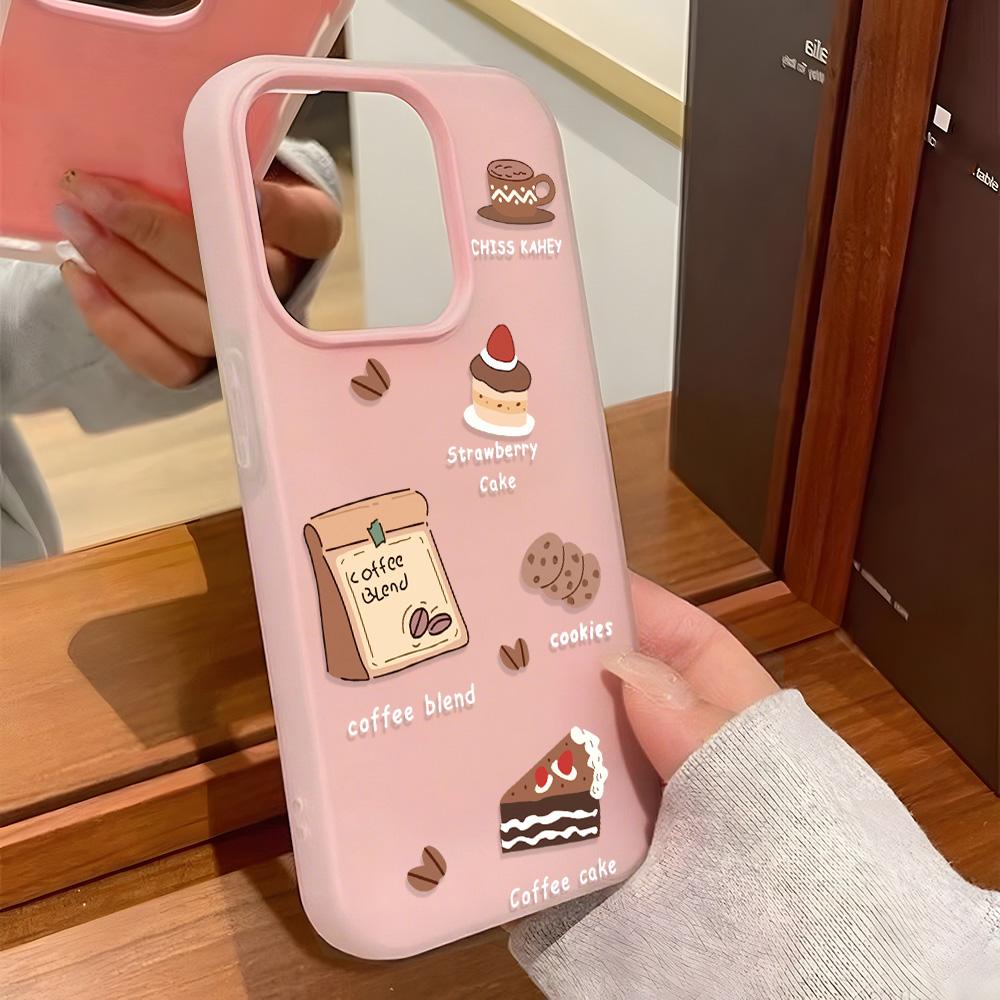 Malovaný kryt na telefon pro iPhone 15 11 13 14 pro 15 16 Pro Max 12 13 16 Pro Roztomilý Módní Vtipný Kryt na telefon se šňůrkou Nejnovější Doporučení Top prodeje