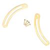 20PCS Gold Recurved Lid Stay Hinges Copper Curved Support Hinge  Wooden Boxes
