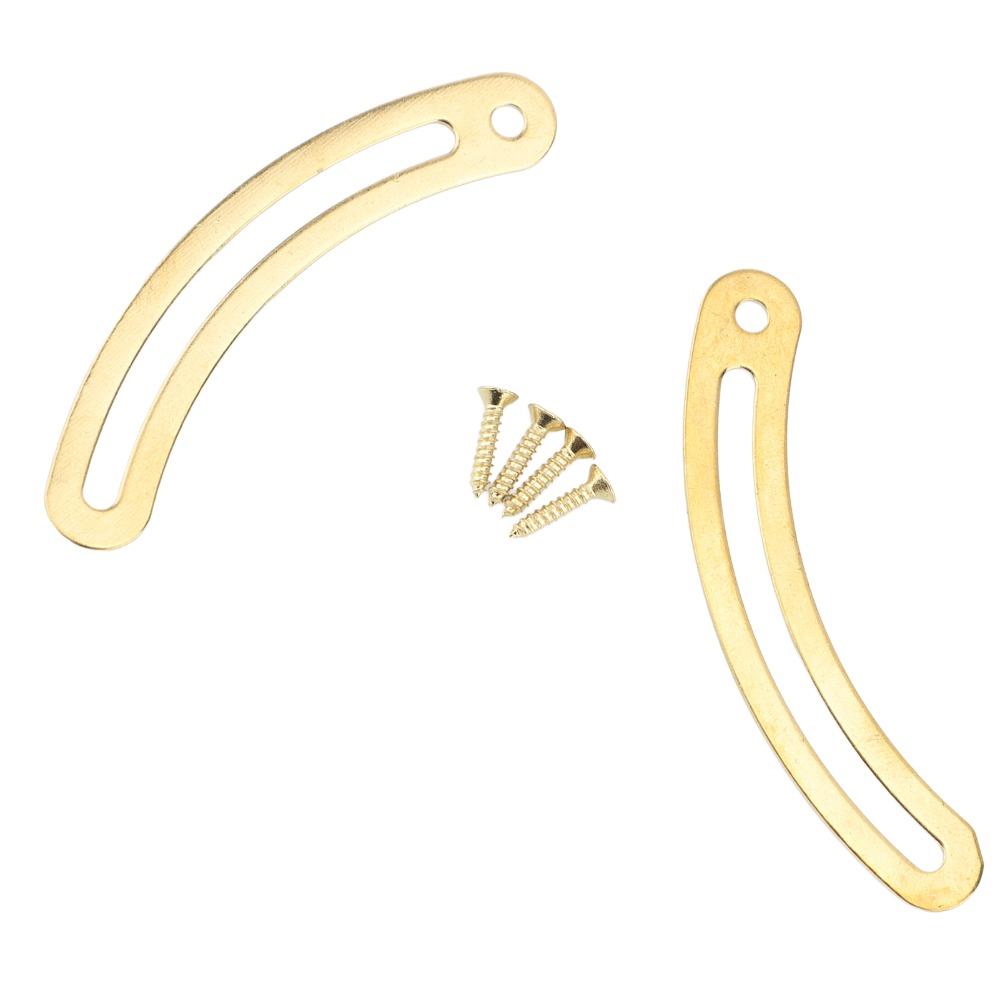 20PCS Gold Recurved Lid Stay Hinges Copper Curved Support Hinge Wooden Boxes