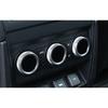 Fit For Defender 110 - Silver Aluminum Rear AC Knob Ring Cover Trim 3pcs