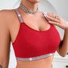 Women's Bra Underwear Beautiful Back Gathered Side Y-shaped Ribbon Outer Wear Vest Top
