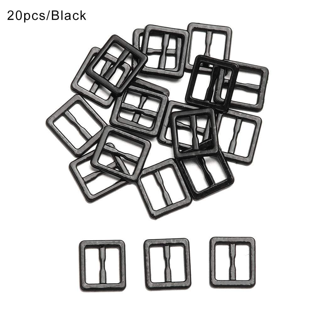 Newest 20Pcs Tri-glide Mini Buttons Metal Belt Buckle Doll Clothes Buttons Shoes Buckle For Blyth Doll Bags Clothing Accessory