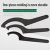 Industrial-Grade Half-Round Crescent Hook Wrench with Side Hole