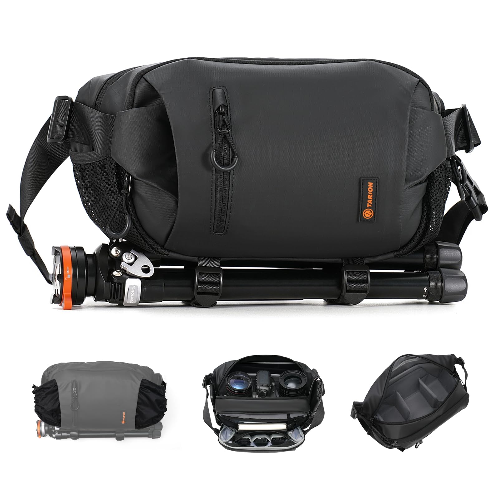 

TARION Camera Bag 5L SLR Camera Lightweight and Stylish Camera Portable Lens Tripod Suitable for DJI Shoulder Case, Bag, Pouch, Holder, Nikon, Sony, чорний