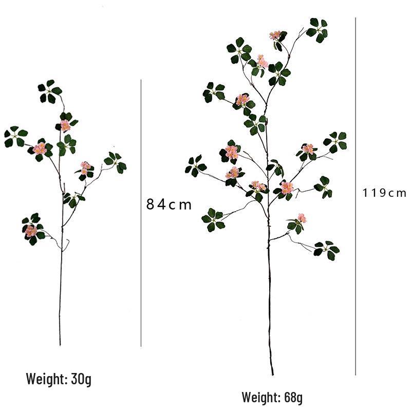 Large Faux Apricot Blossom Green Plant Vine for Wedding or Living Room Decor