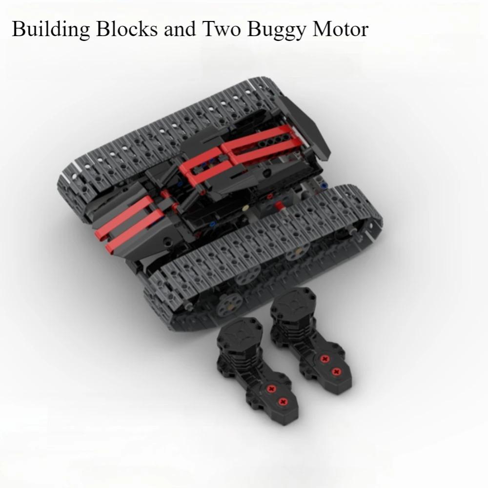 MOC 4WD Crawler Monster Tank High Speed Buggy Motor Off-Road Cross Excavator Chassis APP Remote Control Building Blocks Vehicle