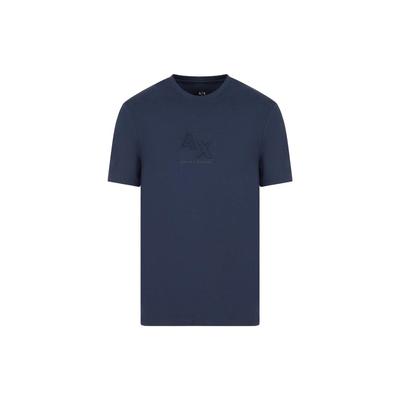 SS23 Logo Embroidered Round Neck Pullover Short Sleeve T-Shirt Men Tops Blue 3RZTHJ-ZJBYZ-15BA