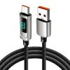 2025 Nylon Braided Fast Charging Type-C Cable with Digital Display, Zinc Alloy, 100W, Compatible with Multiple Models
