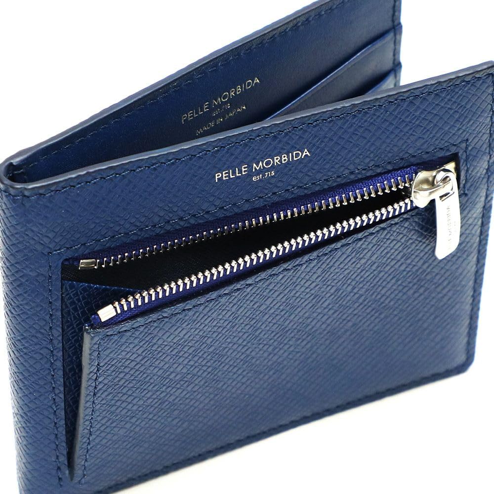 Pelle Morbida Compact Blue Wallet,