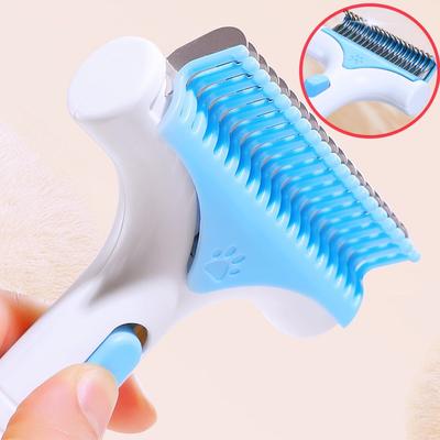 Dog Brush Knife Dogs Comb Automatic Pet Hair Remover Dog Grooming One Button Combs for Pet Hair Knot Clean Hangingable Cat Comb