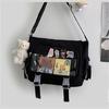 Japanese Shoulder Bag Nylon Book Bag Transparent Itabag Women Handbags JK Bag