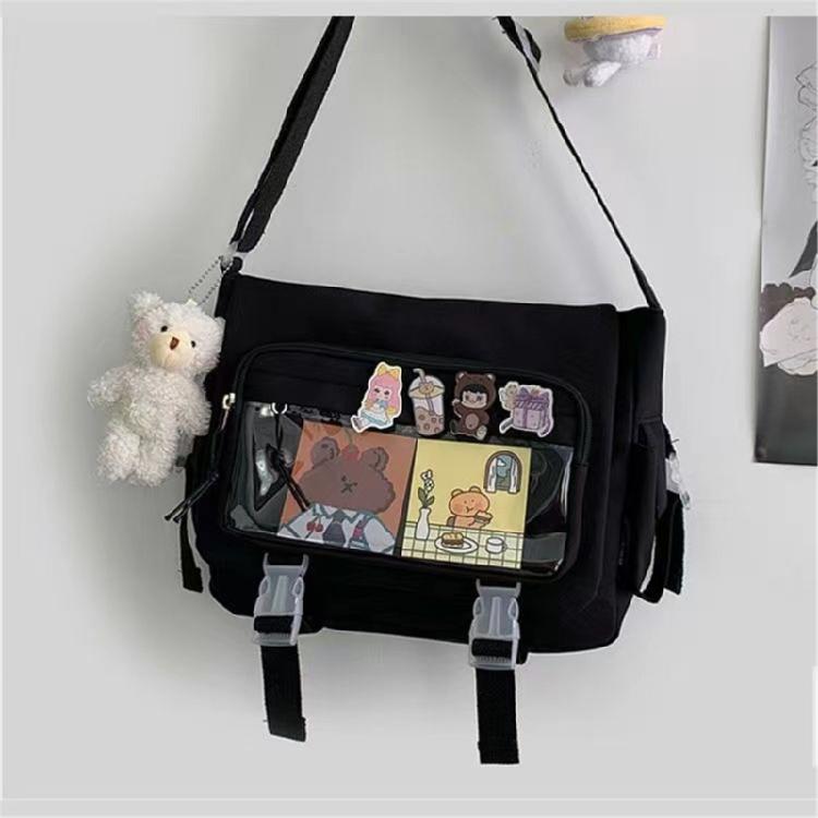 Japanese Shoulder Bag Nylon Book Bag Transparent Itabag Women Handbags JK Bag