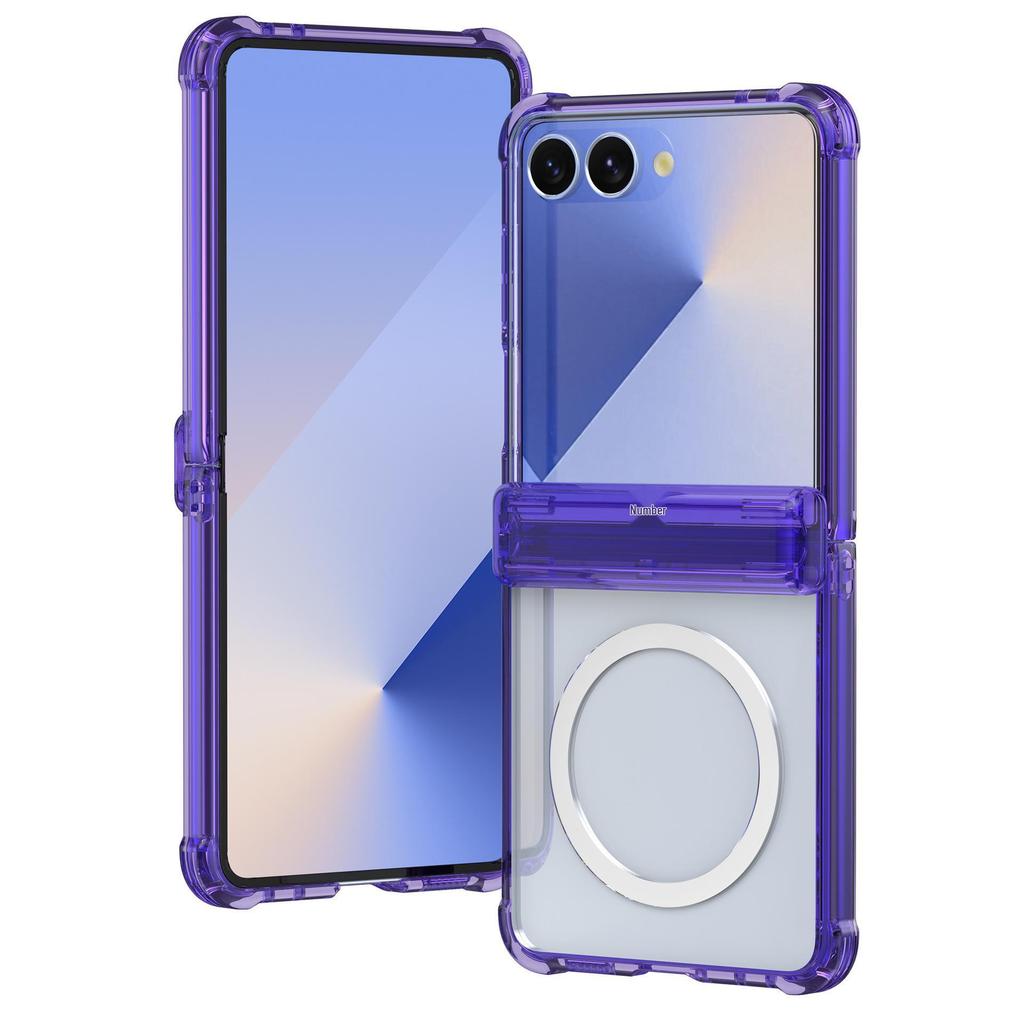 Husă de protecție aplicabilă pentru Samsung Z Flip7, Anti-cădere cu MagSafe pentru încărcare wireless, Compatibilă cu Flip6/5.
