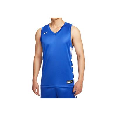 Dri-Fit Elite Power Comfortable Fashionable Versatile Fitted Basketball Jersey Men Tops Deep-Team-Blue IM9813-449