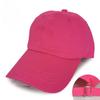 Spring and Summer Fashion Unlined European and American Casual Baseball Cap Soft Pure Cotton Sun Hat Arc Solid Coloradjustable
