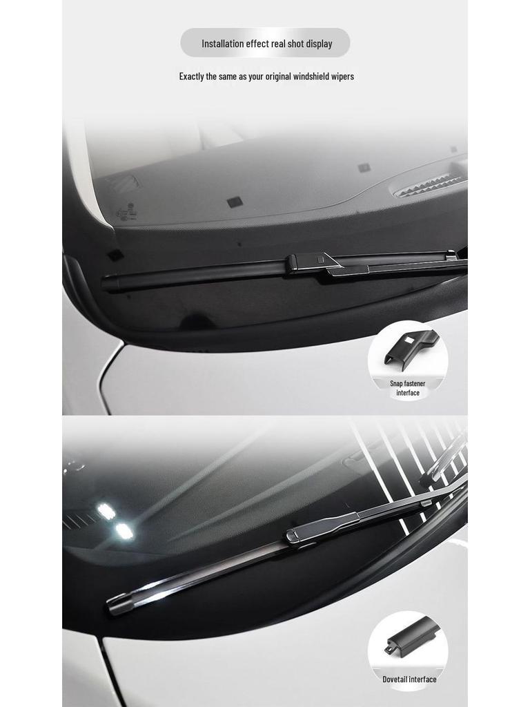 Premium Frameless Wiper Blades for Geely Haoyue – Fits Front Window, Compatible with New & Old Models